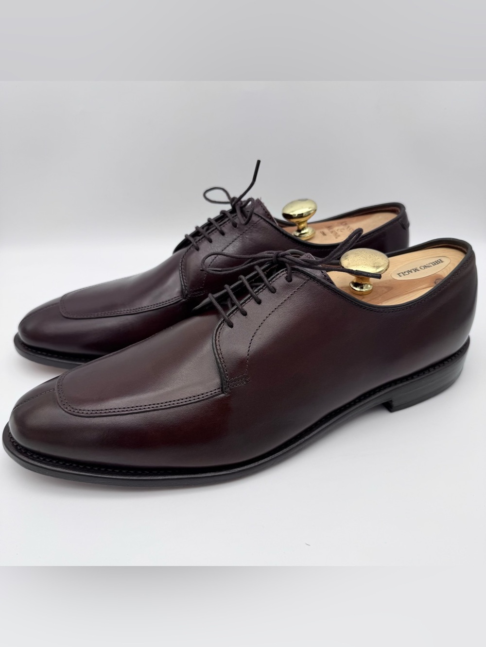 Allen Edmonds Delray Dark Brown Leather Split Toe Oxford Dress Shoes Men's 10.5C